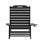 Flash Furniture Monterey Adjustable Adirondack Lounger with Cup Holder, Black (LEHMP2017414BK)~#|#~sp205562643_sc7