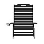 Flash Furniture Monterey Adjustable Adirondack Lounger with Cup Holder, Black (LEHMP2017414BK)~#|#~sp205562647_sc7