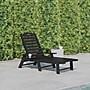 Flash Furniture Monterey Adjustable Adirondack Lounger with Cup Holder, Black (LEHMP2017414BK)~#|#~sp205562648_sc7