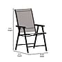 Flash Furniture Paladin Outdoor Folding Patio Sling Chair, Brown, 2/Pack (2TLHSC044BR)~#|#~sp205562657_sc7