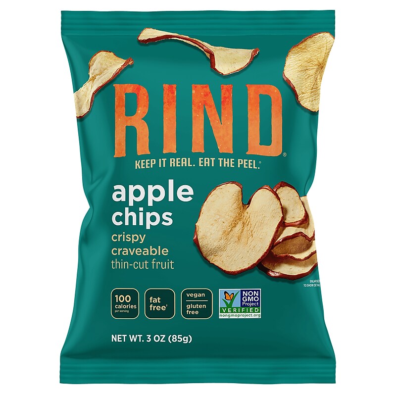 Rind Apple Thin-Cut Fruit Chips, 3 Oz, 12/Box (307-00386) image 1