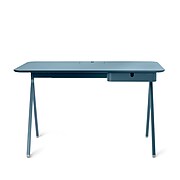 Poppin Key Desk 48"L x 24"W x 29"H, Sky Blue (104862)