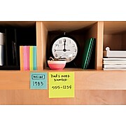 Post-it® Super Sticky Notes, Assorted Sizes, Supernova Neons Collection, Lined, 15 Pads/Pack (4423-15SSMIA)