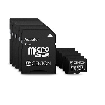 Centon Micro SDXC Card UHS1 64GB 5Pk (S1-SDXU1-64G-5B)