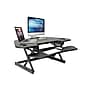 Rocelco 46"W Manual Adjustable Corner Standing Desk Converter, Black (R CADRB-46)~#|#~sp206052174_sc7
