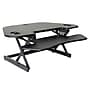 Rocelco 46"W Manual Adjustable Corner Standing Desk Converter, Black (R CADRB-46)~#|#~sp206052180_sc7