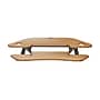 Rocelco 46"W Adjustable Corner Standing Desk Converter, Teak Wood Grain (R CADRT-46)~#|#~sp206052188_sc7