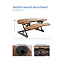 Rocelco 46"W Adjustable Corner Standing Desk Converter, Teak Wood Grain (R CADRT-46)~#|#~sp206052194_sc7