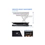 Rocelco 40"W Manual Adjustable Standing Desk Converter, Black (R DADRB-40)~#|#~sp206052199_sc7