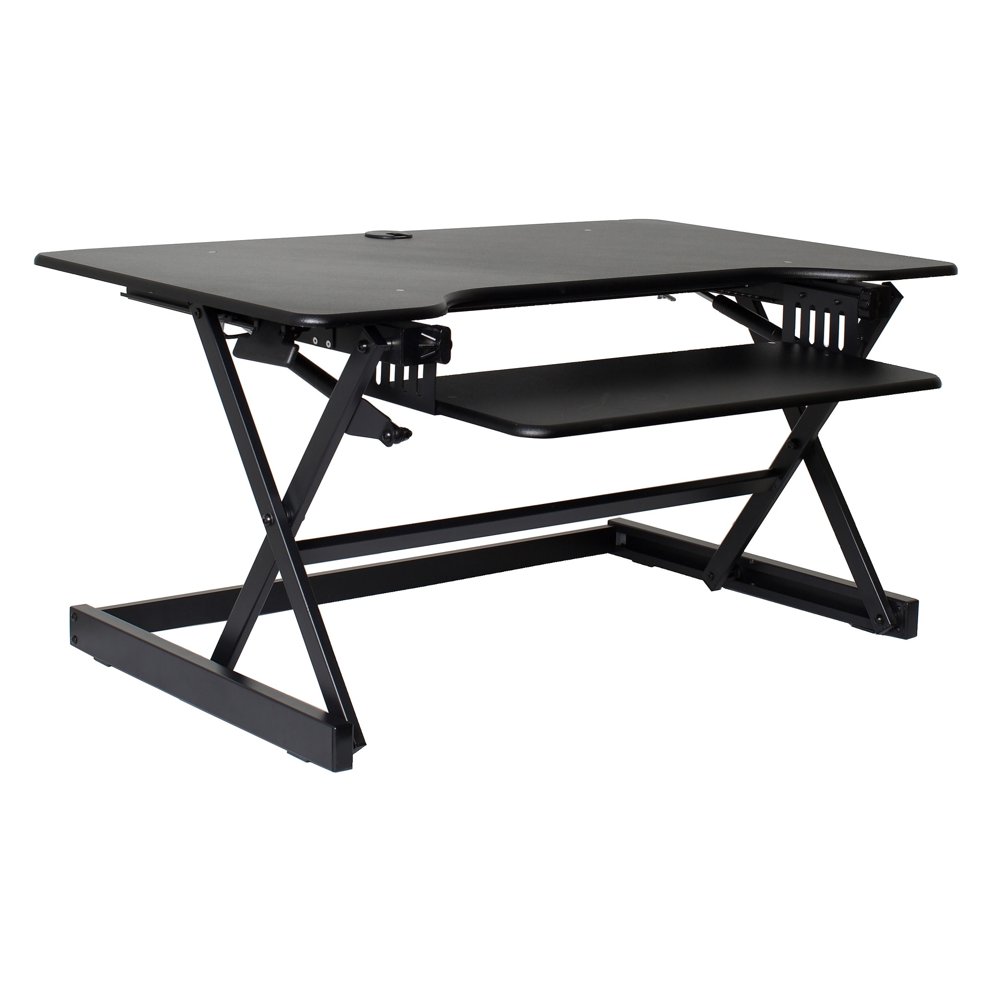 Rocelco 40″W Manual Adjustable Standing Desk Converter, Black (R DADRB-40) Sansujyuku sansujyuku.com