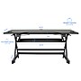 Rocelco 46"W Manual Adjustable Standing Desk Converter, Black (R DADRB-46)~#|#~sp206052213_sc7