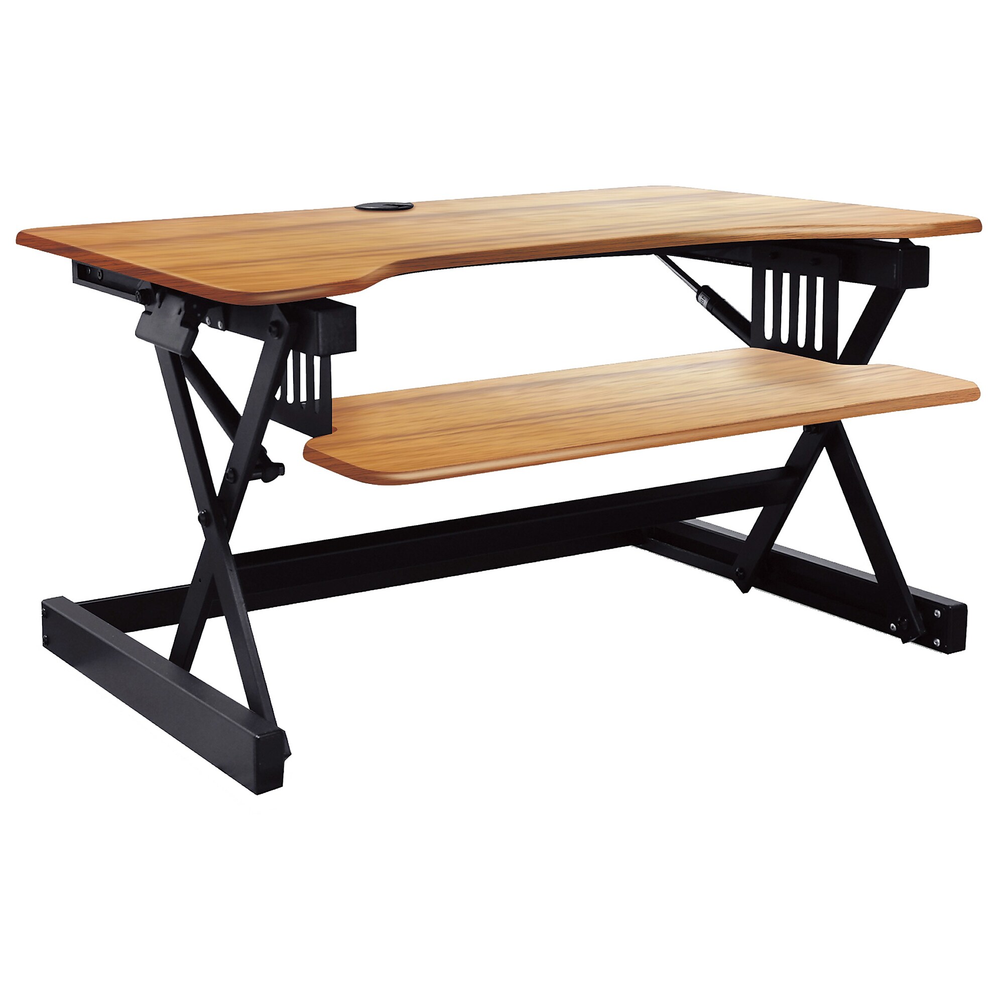 Rocelco 40″W Adjustable Standing Desk Converter, Teak (R DADRT-40) Sansujyuku sansujyuku.com