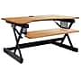 Rocelco 40"W Adjustable Standing Desk Converter, Teak (R DADRT-40)~#|#~sp206052364_sc7