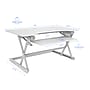 Rocelco 40"W Adjustable Standing Desk Converter, White (R DADRW-40)~#|#~sp206052409_sc7