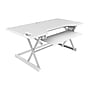 Rocelco 46"W Large Standing Desk Converter, Stand Up Triple Monitor Riser, White (R DADRW-46)~#|#~sp206052423_sc7