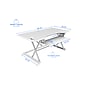 Rocelco 46"W Large Standing Desk Converter, Stand Up Triple Monitor Riser, White (R DADRW-46)~#|#~sp206052427_sc7