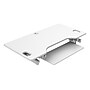 Rocelco 46"W Large Standing Desk Converter, Stand Up Triple Monitor Riser, White (R DADRW-46)~#|#~sp206052428_sc7