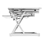 Rocelco 46"W Large Standing Desk Converter, Stand Up Triple Monitor Riser, White (R DADRW-46)~#|#~sp206052439_sc7