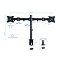 Rocelco 32"W Manual Adjustable Standing Desk Converter with Dual Monitor Mount, Black (R VADRB-DM2)~#|#~sp206052450_sc7