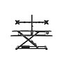 Rocelco 37.4"W Electric Standing Desk Converter with ACUSB Charger Dual Monitor Mount, Black (R EDRB-DM2)~#|#~sp206052484_sc7