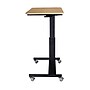 Rocelco 28"W Adjustable Mobile School Standing Desk, Wood Grain (R MSD-28)~#|#~sp206052514_sc7