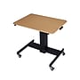 Rocelco 28"W Adjustable Mobile School Standing Desk, Wood Grain (R MSD-28)~#|#~sp206052516_sc7