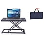 Rocelco 19"W Portable Small Standing Desk Converter with Carry Bag, Black (R PDRB)~#|#~sp206052638_sc7