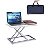 Rocelco 19"W Portable Small Standing Desk Converter with Carry Bag, White (R PDRW)~#|#~sp206052646_sc7