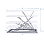 Rocelco 19"W Portable Small Standing Desk Converter with Carry Bag, White (R PDRW)~#|#~sp206052648_sc7