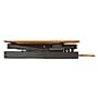 Rocelco 46"W Adjustable Corner Standing Desk Converter, Teak Wood Grain (R CADRT-46)~#|#~sp206113219_sc7