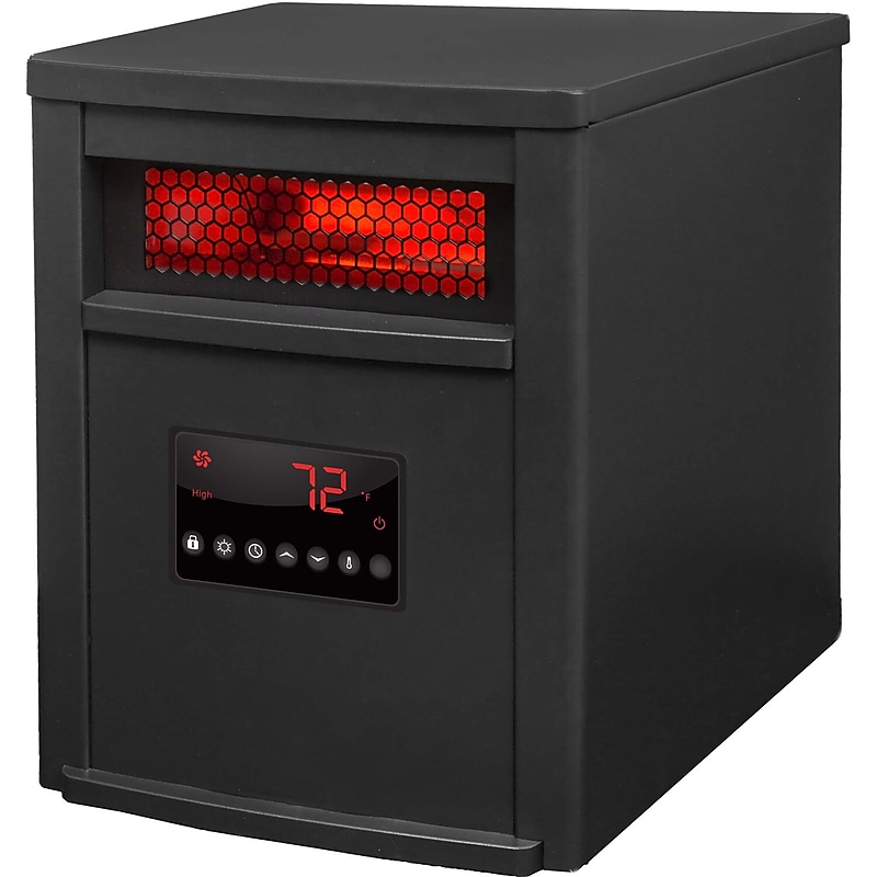 Lifesmart Electric Infrared Heater Stove, 5,100 BTU, Black (HT1012R) image 1