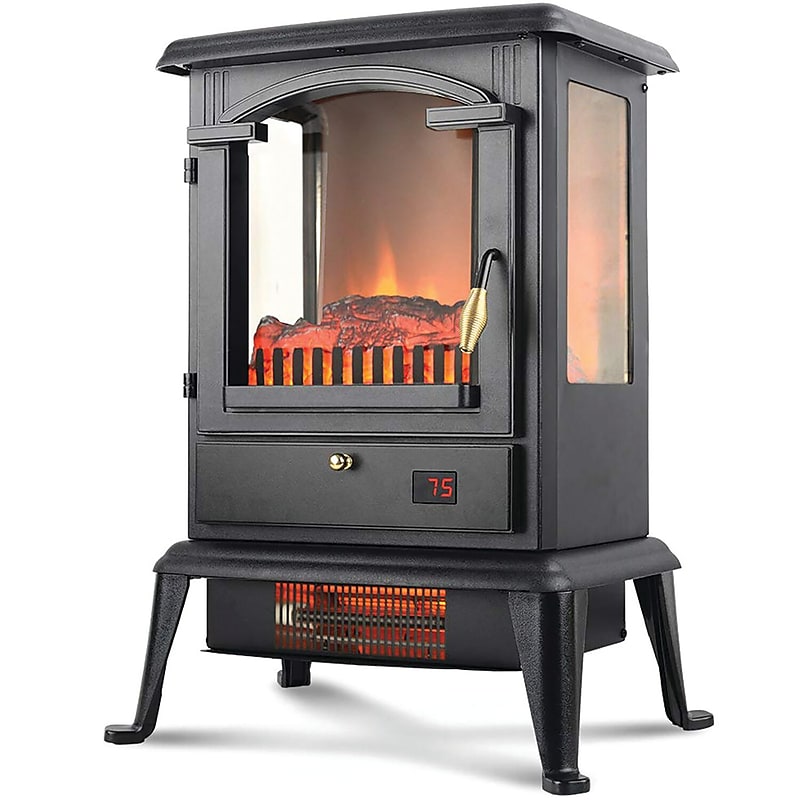 Lifesmart Electric Infrared Heater Stove, 5250 BTU, Black (HT1109) image 1