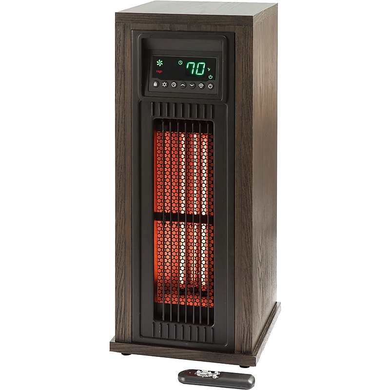 Lifesmart Electric Tower Heater 5100 BTU , Grey (HT1216) image 1
