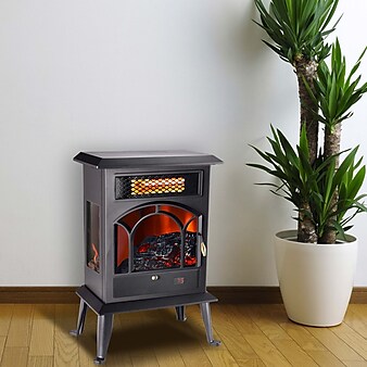 Lifesmart Electric Infrared Top Vent Stove Heater 5118 BTU, Black (HT1289)