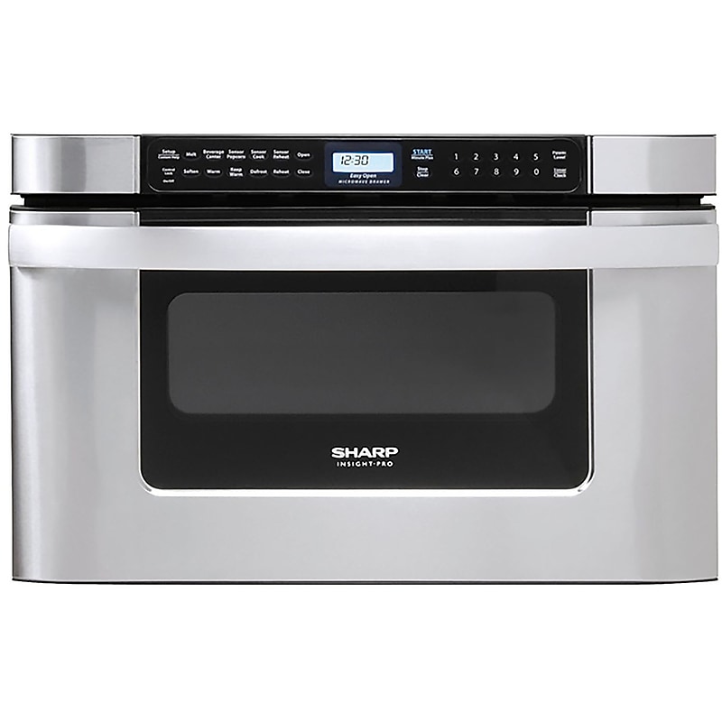 Sharp 1.2 Cu. Ft. Built-in Microwave Drawer, Stainless Steel (KB6524PSY) image 1