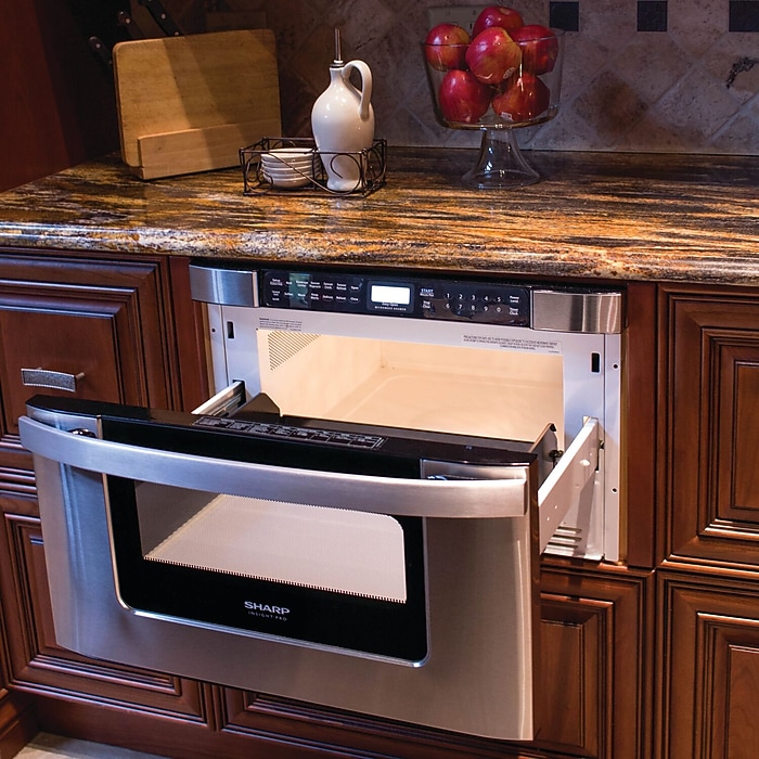 Sharp 1.2 Cu. Ft. Built-in Microwave Drawer, Stainless Steel