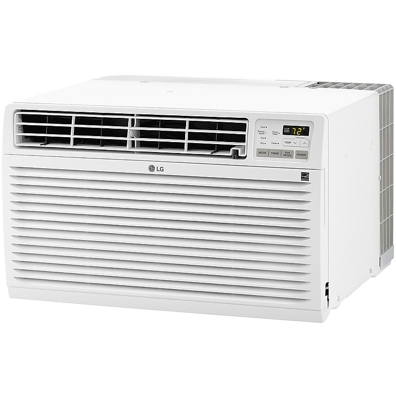 LG 11,800 BTU 230V Through-the-Wall Air Conditioner Supplemental Heat Function, White (LT1233HNR) image 1