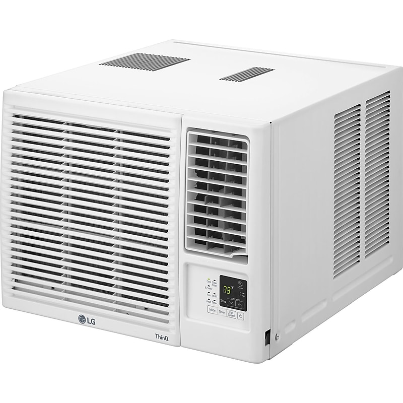 LG Electronics 12,000 BTU Heat Cool Window Air Conditioner, WiFi Enabled, White (LW1221HRSM) image 1