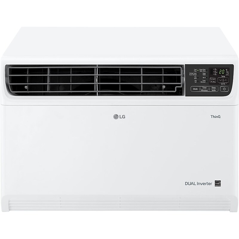 LG 14,000 BTU DUAL Inverter Smart Wi-Fi Enabled Window Air Conditioner, White (LW1522IVSM) image 1
