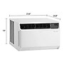 LG 14,000 BTU DUAL Inverter Smart Wi-Fi Enabled Window Air Conditioner, White (LW1522IVSM)~#|#~sp207328587_sc7