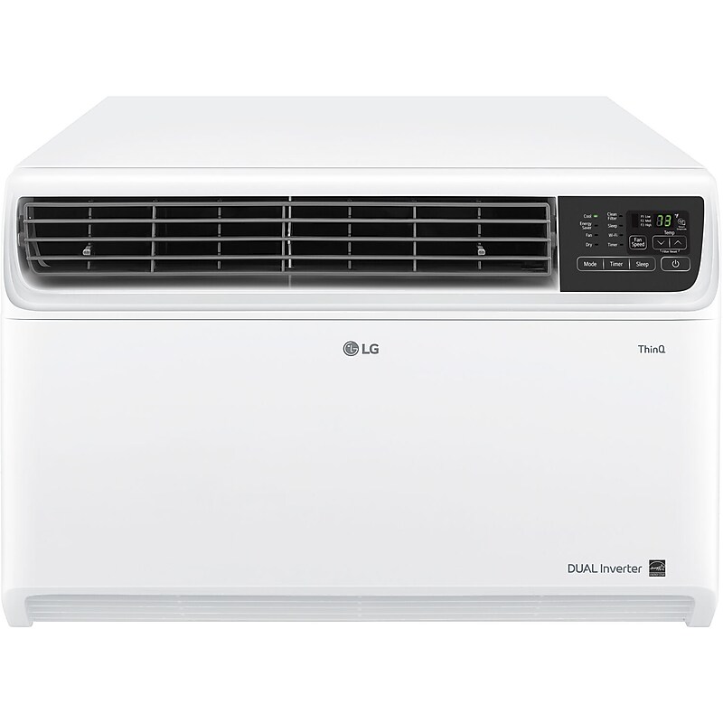 LG 18,000 BTU 230V Dual Inverter Window Air Conditioner, Wi-Fi Enabled, White (LW1822IVSM) image 1