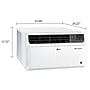 LG 18,000 BTU 230V Dual Inverter Window Air Conditioner, Wi-Fi Enabled, White (LW1822IVSM)~#|#~sp207328631_sc7