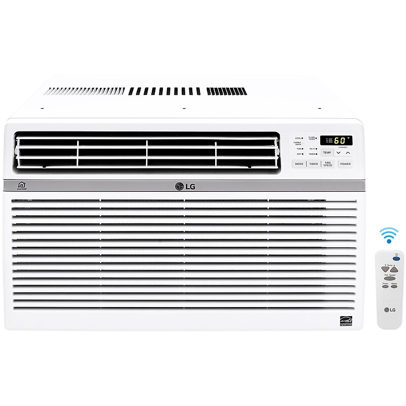 LG Electronics 24,500 BTU Smart Window Air Conditioner with Remote, White (LW2521ERSM) image 1