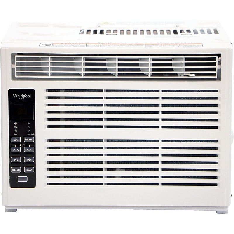 Whirlpool 115-Volt 6000 BTU Window Air Conditioner with Remote, White (WHAW061CW) image 1