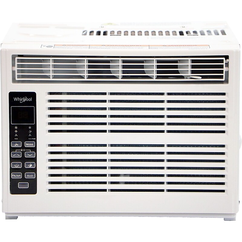 Whirlpool 115-Volt 8000 BTU Window Air Conditioner with Remote, White (WHAW081CW) image 1