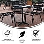 Flash Furniture Mellie Indoor-Outdoor Table, 27.5", Black (TLH0532BK)~#|#~sp207563560_sc7