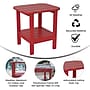 Flash Furniture Newport Indoor-Outdoor 2-Tier Adirondack Side Table, Red (LEHMP1351517HRD)~#|#~sp207563864_sc7