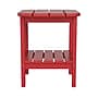Flash Furniture Newport Indoor-Outdoor 2-Tier Adirondack Side Table, Red (LEHMP1351517HRD)~#|#~sp207563884_sc7