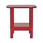 Flash Furniture Newport Indoor-Outdoor 2-Tier Adirondack Side Table, Red (LEHMP1351517HRD)~#|#~sp207563895_sc7