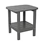Flash Furniture Newport Indoor-Outdoor 2-Tier Adirondack Side Table, Gray (LEHMP1351517HGY)~#|#~sp207563916_sc7
